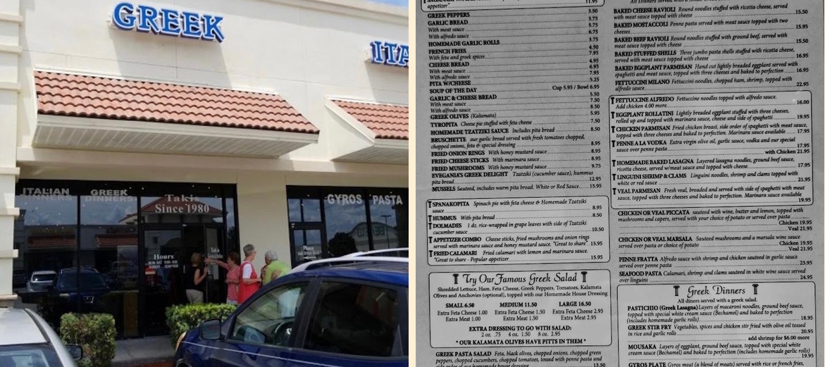 Takis Greek-Italian Restaurant Lady Lake